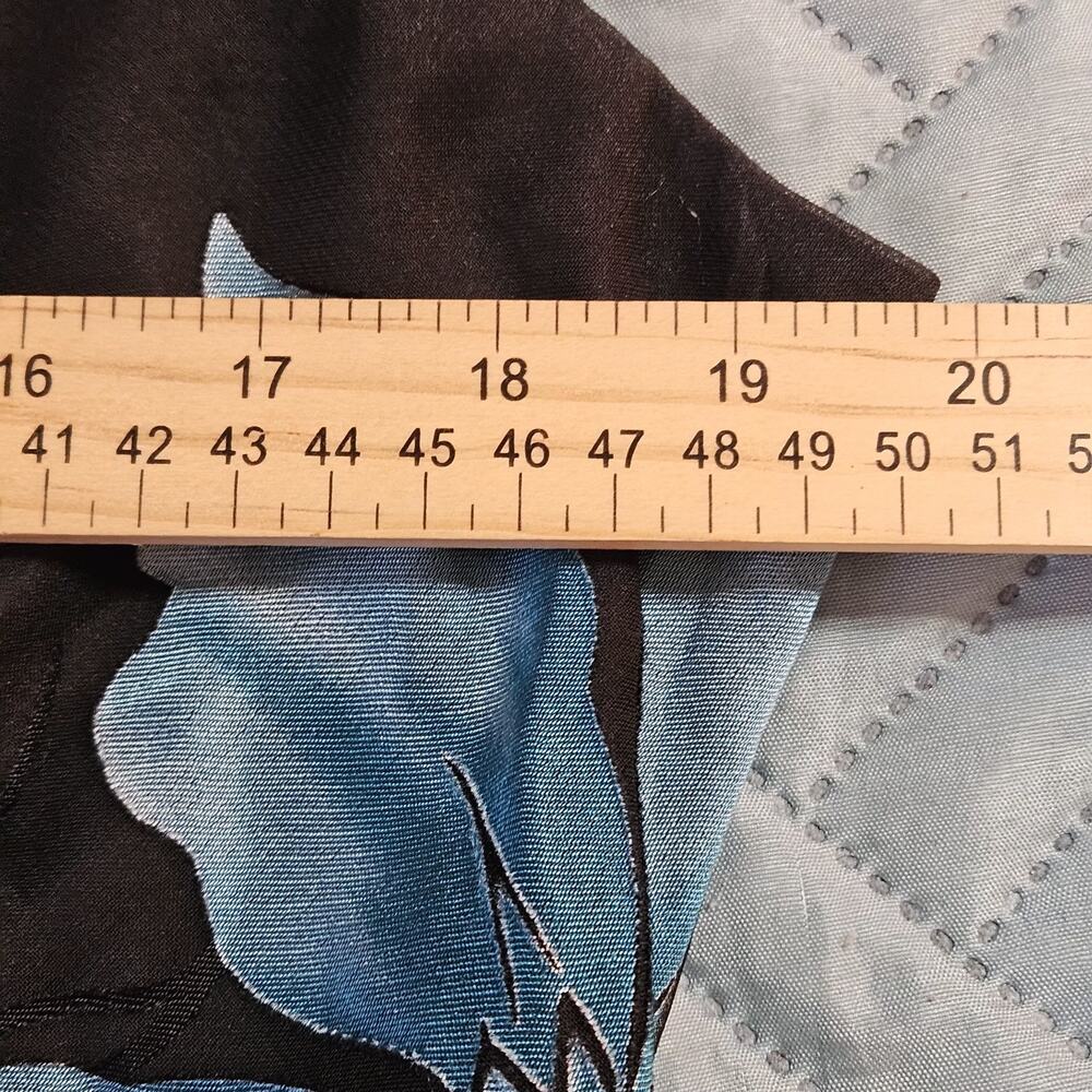 dressbarn Black Maxi Dress with Blue Floral Print - Picture 8 of 11